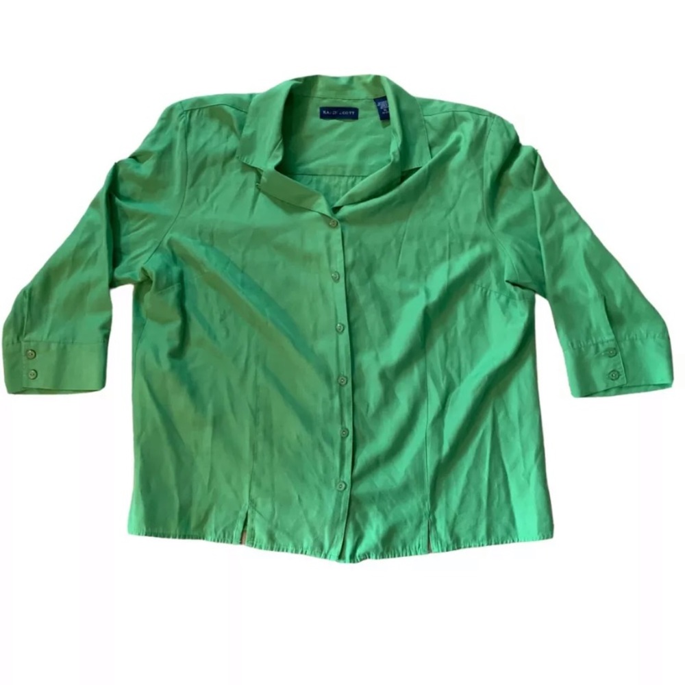 Karen Scott 3/4 Sleeve Business Shoulder Pad Top